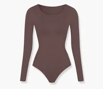 Longsleeve Bodysuit Sculpting Shapewear - Braun / M