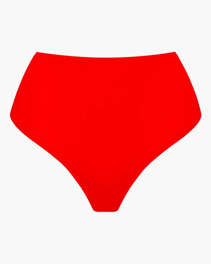 creamy fabrics High-Waist Tanga | 3er Pack - Fire Red / XS 