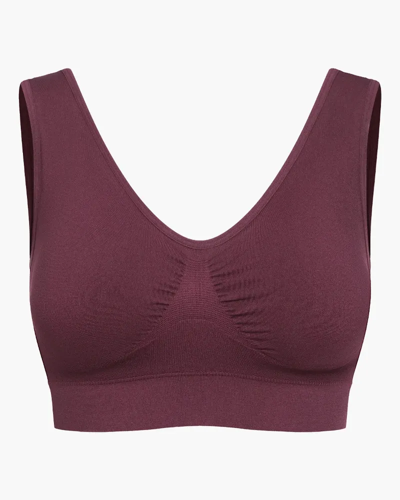 creamy fabrics Comfy Bra - Wine Red / XL 