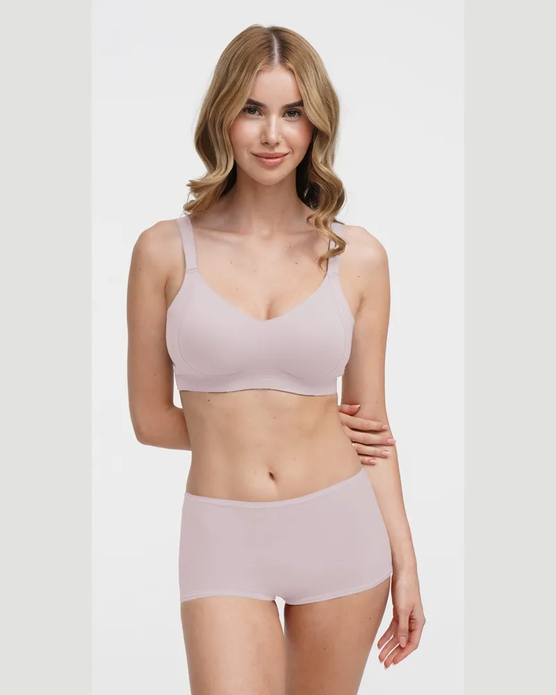 creamy fabrics Seamless Compact Push-Up BH - Pink Nude / S 