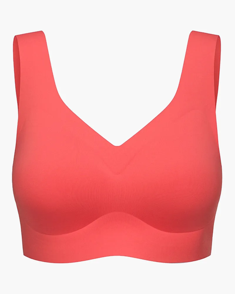 creamy fabrics Comfort Minimizer Back Support BH - Coral / M 
