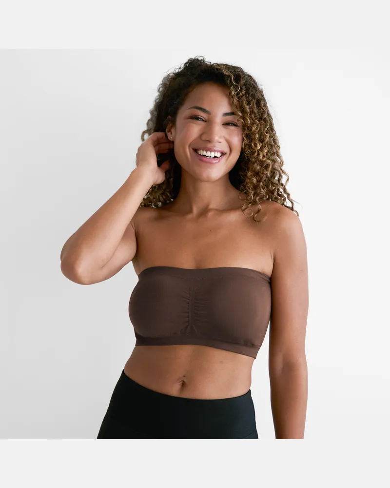 creamy fabrics Bandeau-BH - Secret Sale - Braun / 2XL 