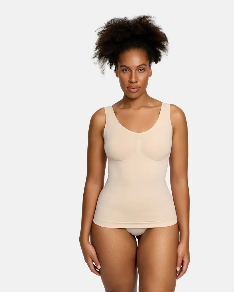 creamy fabrics Shaping Unterhemd (#2) - Sand / 2XL 