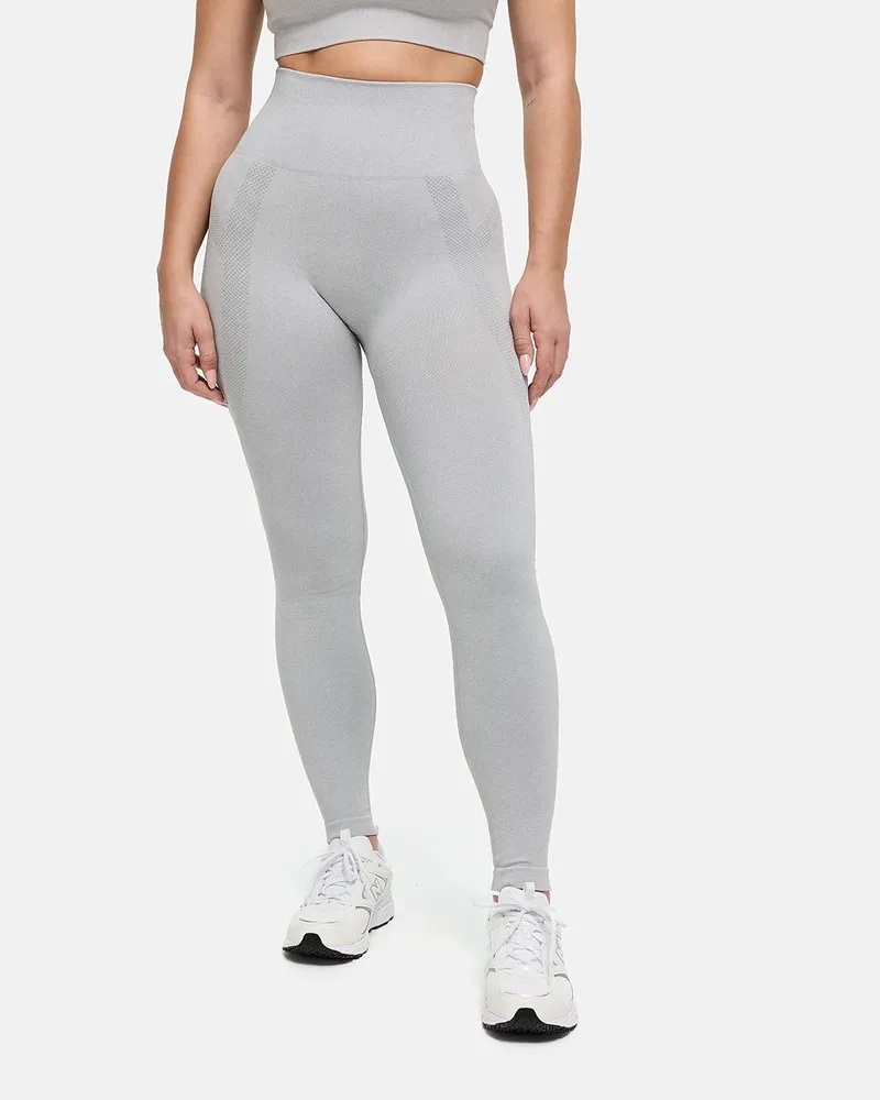 creamy fabrics ContourLift Scrunch Leggings - Light Grey Melange / 2XL 