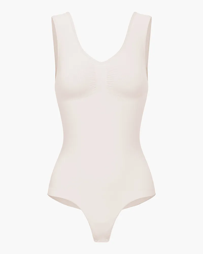 creamy fabrics Tank Bodysuit Sculpting Shapewear mit String (#2) - Mint / 4XL 