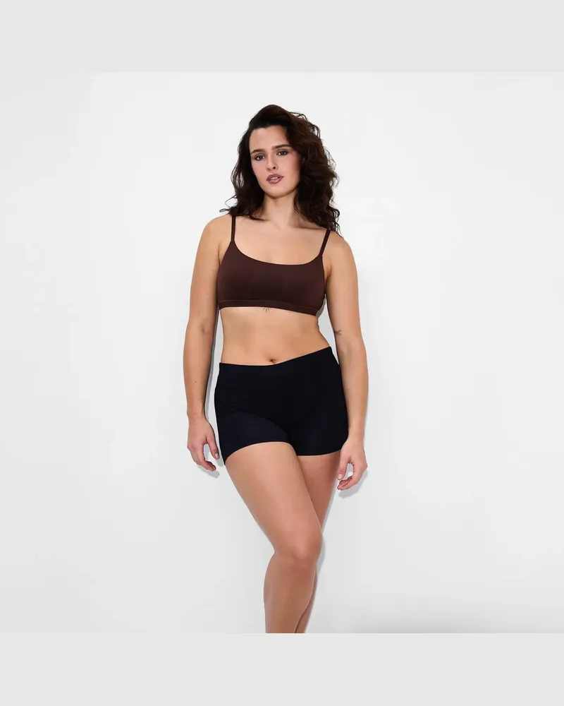 creamy fabrics Scoop Bralette - Braun / L 