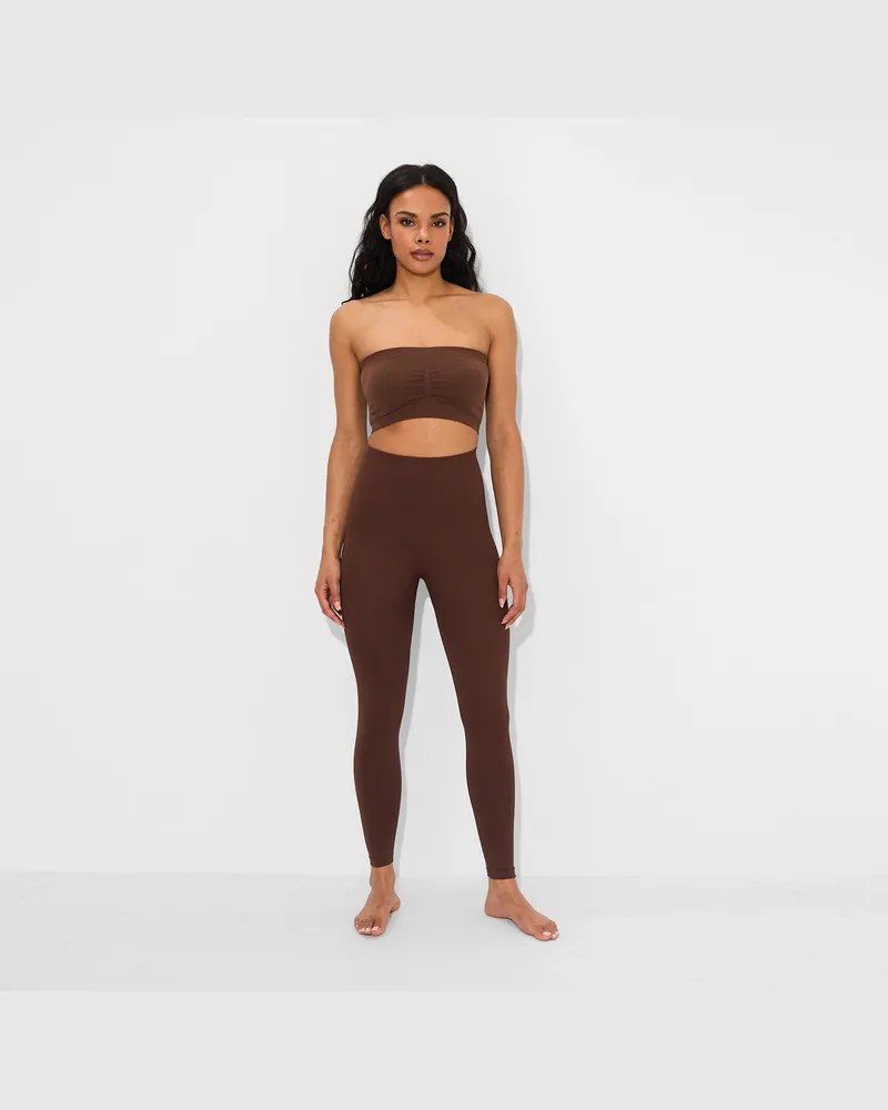 creamy fabrics Seamless Shaping Leggings - Braun / M 