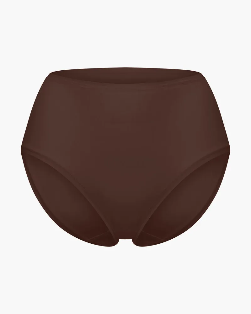 creamy fabrics High-Waist Slip | 3er Pack - Braun / XL 