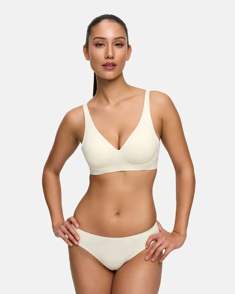 creamy fabrics Tanga mit Spitze - Fire Red / M 