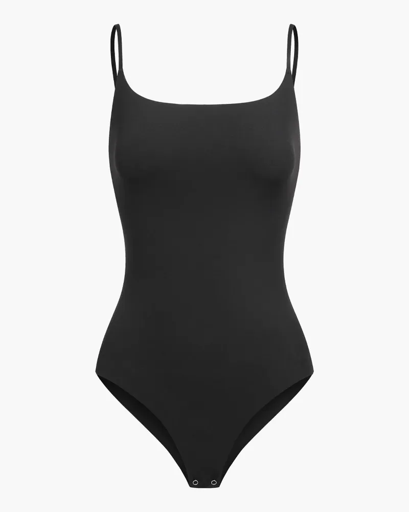 creamy fabrics Cami Bodysuit String - Zebra / 2XL 