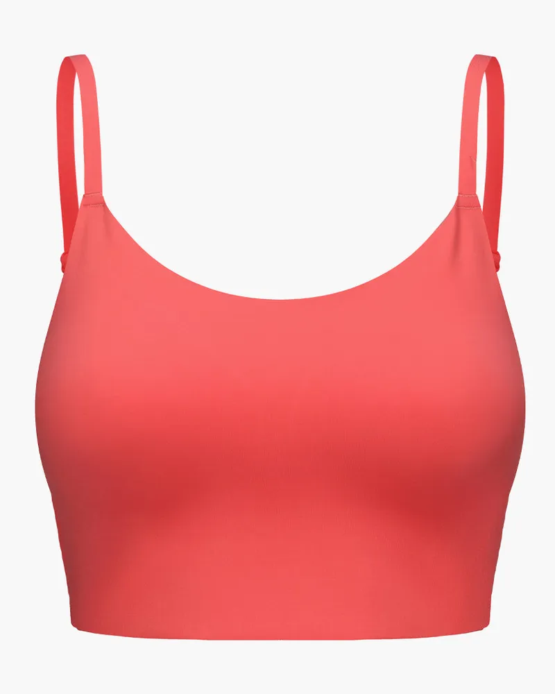 creamy fabrics Scoop Neck BH - Coral / XL 