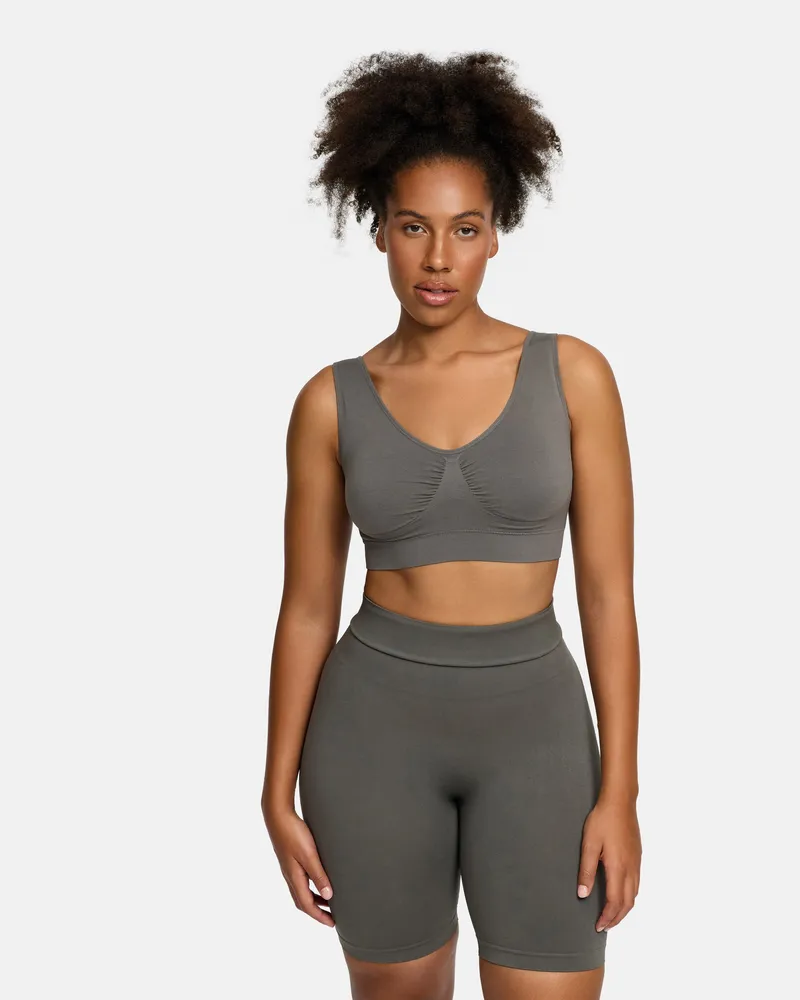 creamy fabrics Comfy Bra - Graphit / 4XL 
