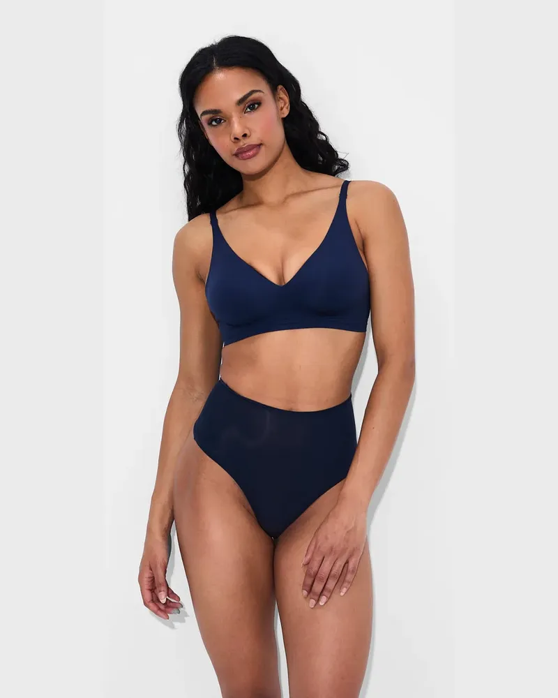 creamy fabrics Comfort Push-Up BH (#2) - Navy Blue / XL 