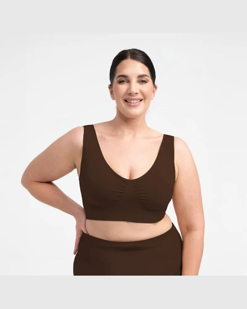 creamy fabrics Comfy Bra - Braun / L 