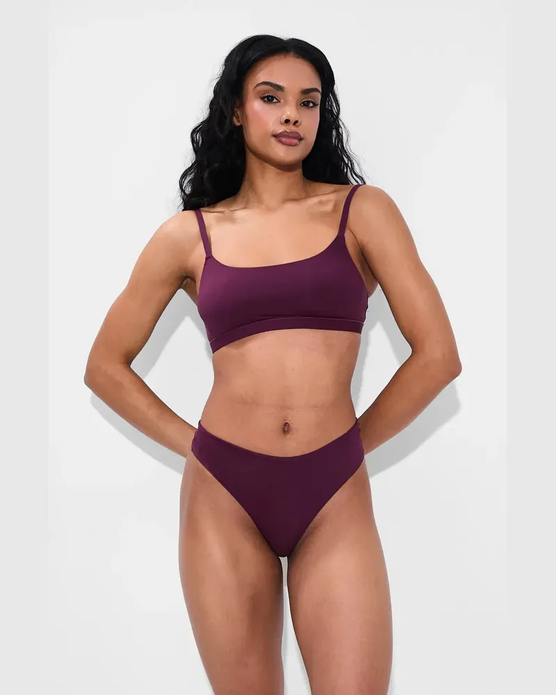 creamy fabrics Tanga | 3er Pack - Burgundy / S 