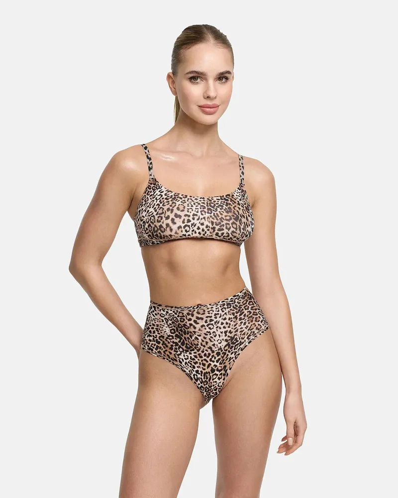creamy fabrics High-Waist Slip | 3er Pack - Leopard / XL 