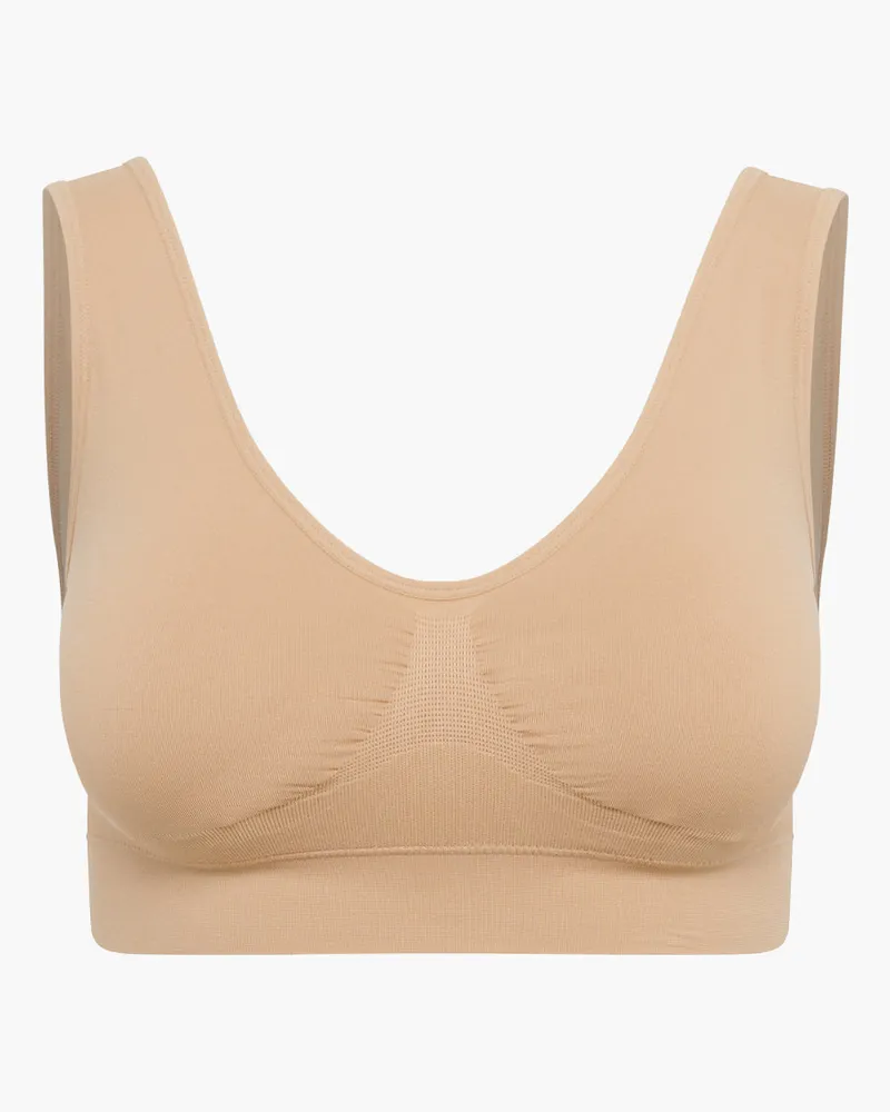 creamy fabrics Comfy Bra - Beige / S 