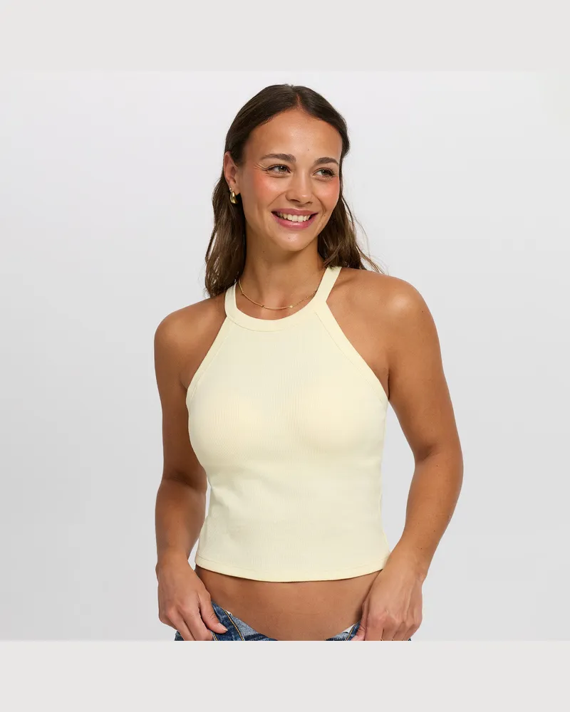 creamy fabrics Neckholder Bratop - Pear Sorbet / L 