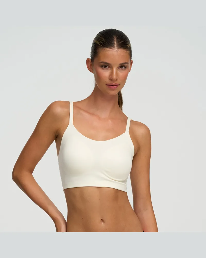 creamy fabrics Scoop Neck BH - Ecru / 3XL 
