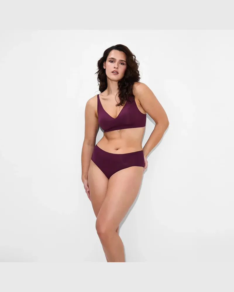 creamy fabrics Slip | 3er Pack - Burgundy / XL 