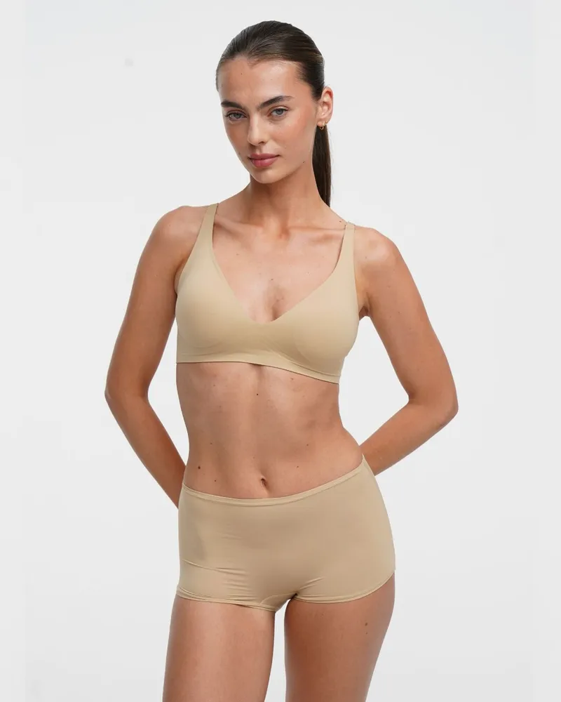 creamy fabrics Comfort Push-Up BH - Beige / L 