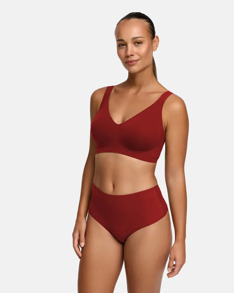 creamy fabrics Comfort Minimizer BH - Wine Red / M 