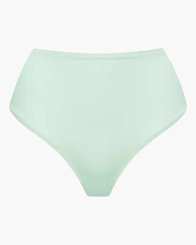 creamy fabrics High-Waist Tanga | 3er Pack - Sage Green / S 