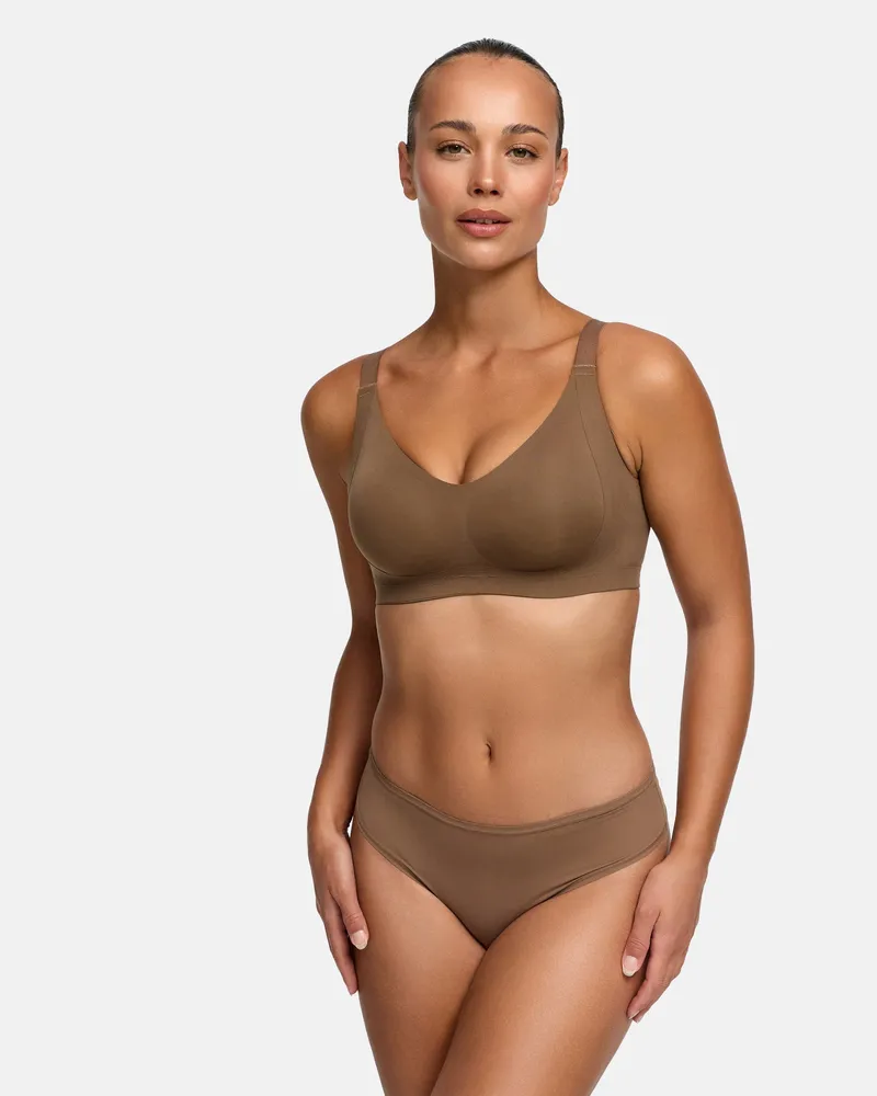 creamy fabrics Tanga | 3er Pack - Caramel / L 