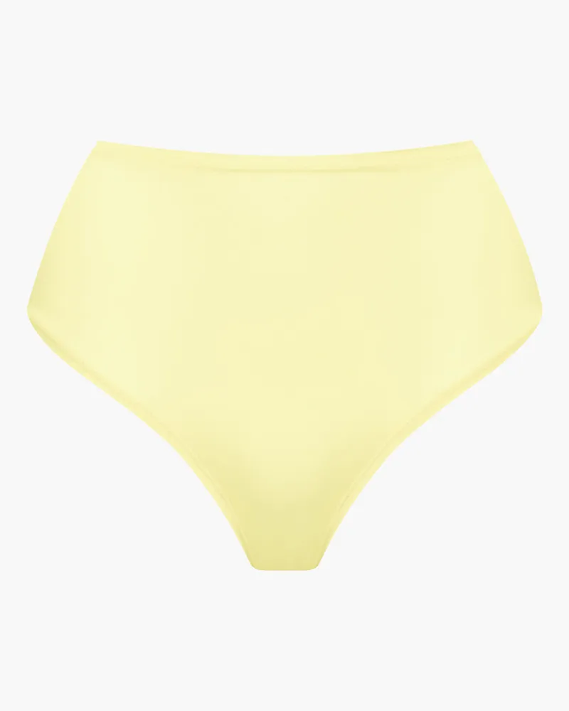 creamy fabrics High-Waist Tanga | 3er Pack - Baby Yellow / M 
