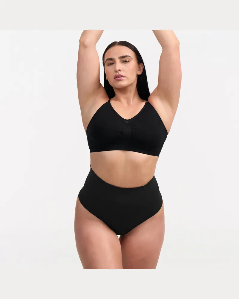 creamy fabrics Shaping-String mit hoher Taille - Black / XS/S 