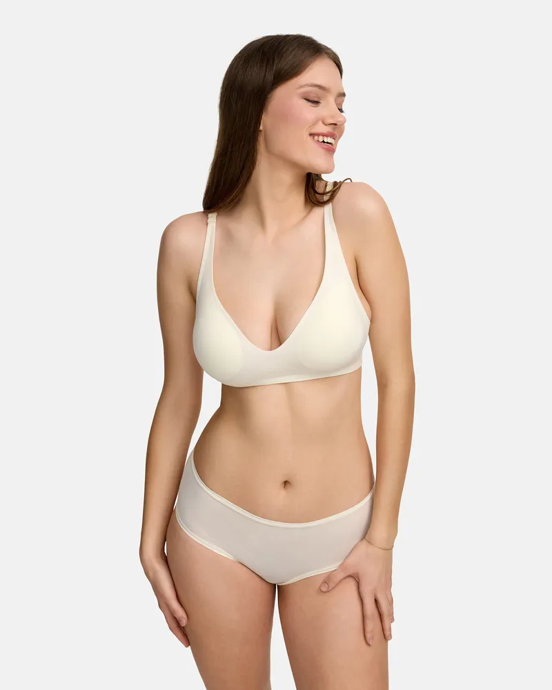 creamy fabrics Slip | 3er Pack - Weiß / M 