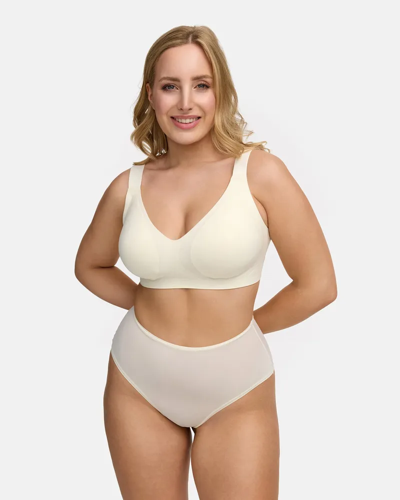 creamy fabrics Comfort Minimizer BH - Ecru / 2XL 