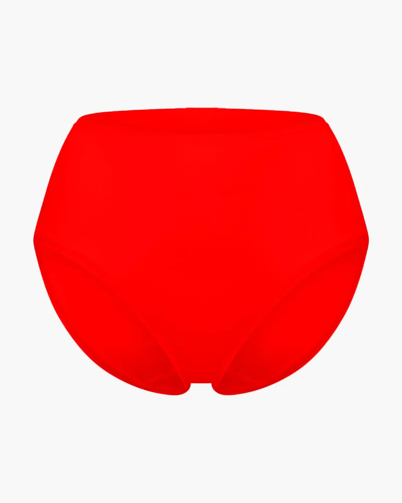 creamy fabrics High-Waist Slip | 3er Pack - Fire Red / S 