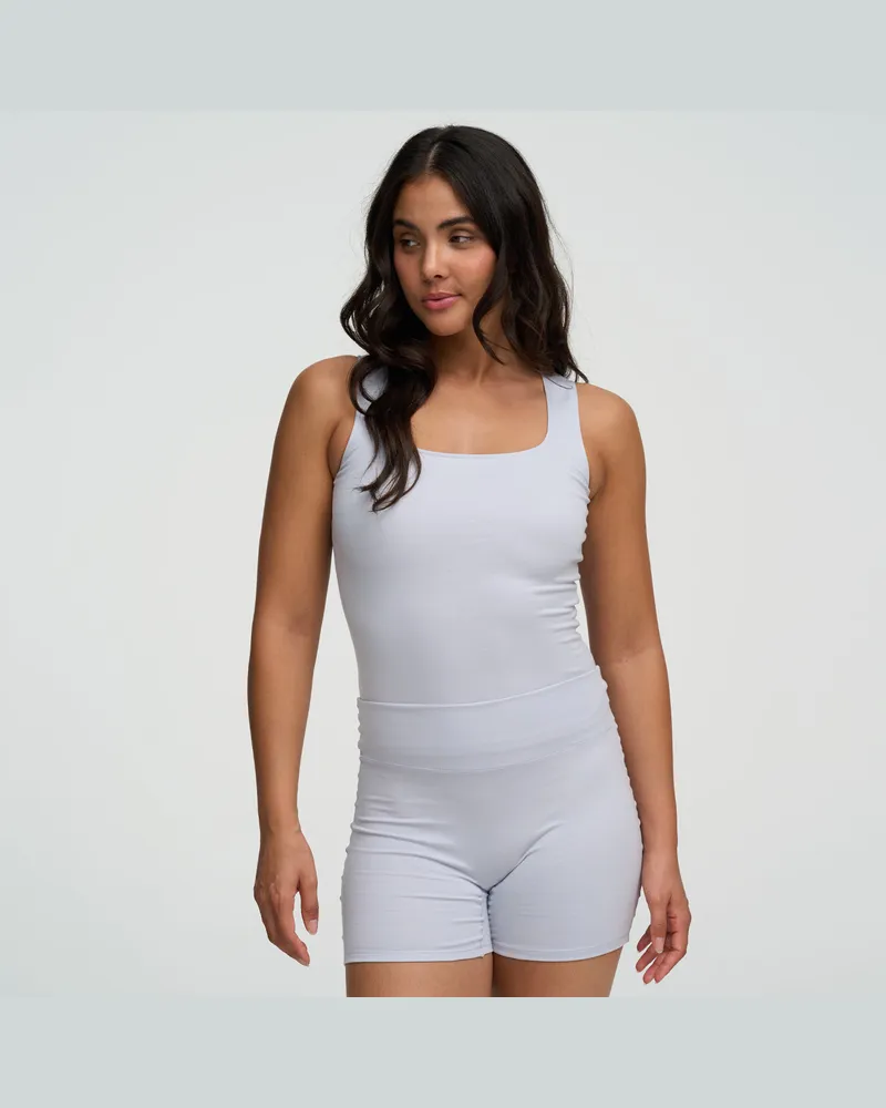 creamy fabrics Cotton High-Waist Shorts - Artic Ice / XS 