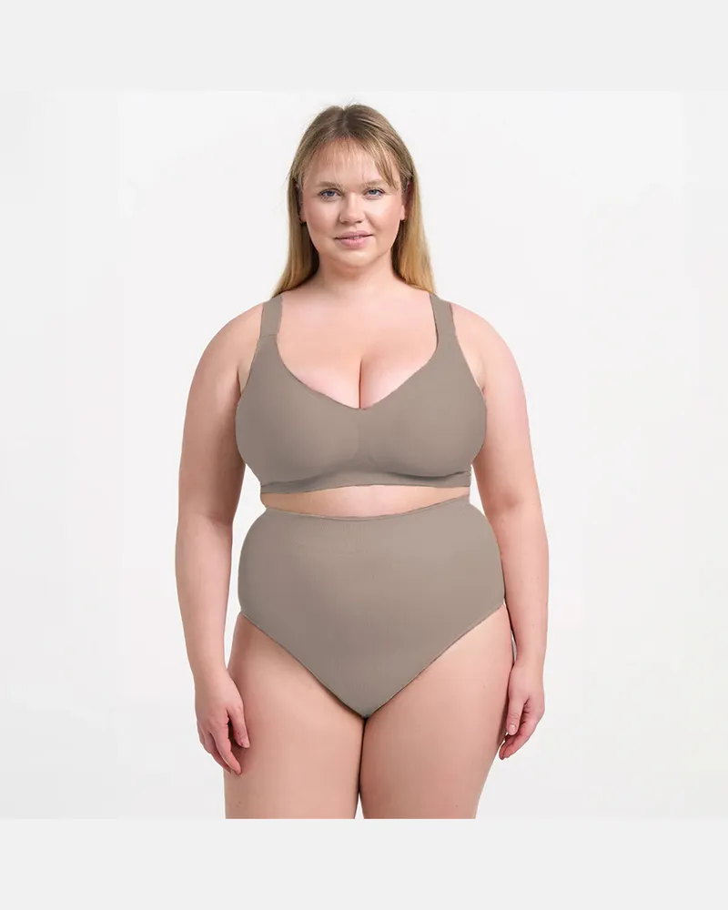 creamy fabrics Comfort Minimizer BH - Dark Taupe / 3XL 