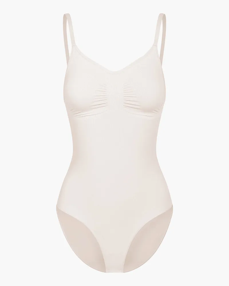 creamy fabrics Bodysuit Sculpting Shapewear mit Slip (#2) - Silver Lake Blue / XL 