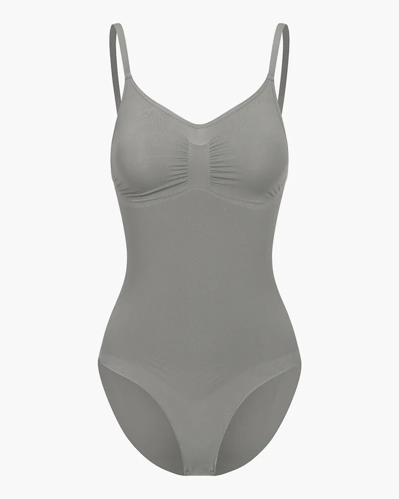 creamy fabrics Bodysuit Sculpting Shapewear mit Slip - Navy Blue / 5XL 