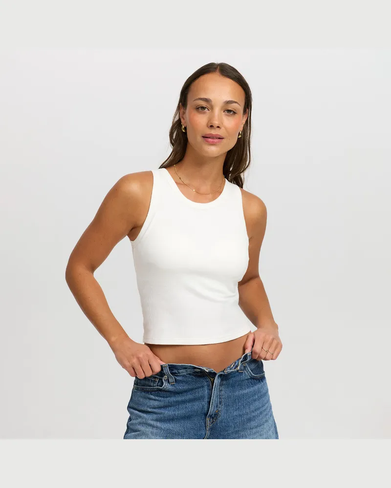 creamy fabrics Tank Bratop - Secret Sale - Snow White / 2XL 