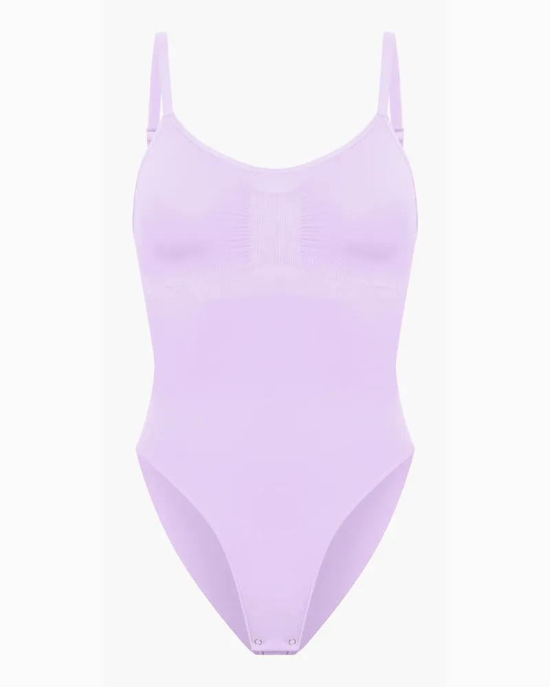 creamy fabrics Bodysuit Sculpting Shapewear mit Slip (#2) - Lavender / M 