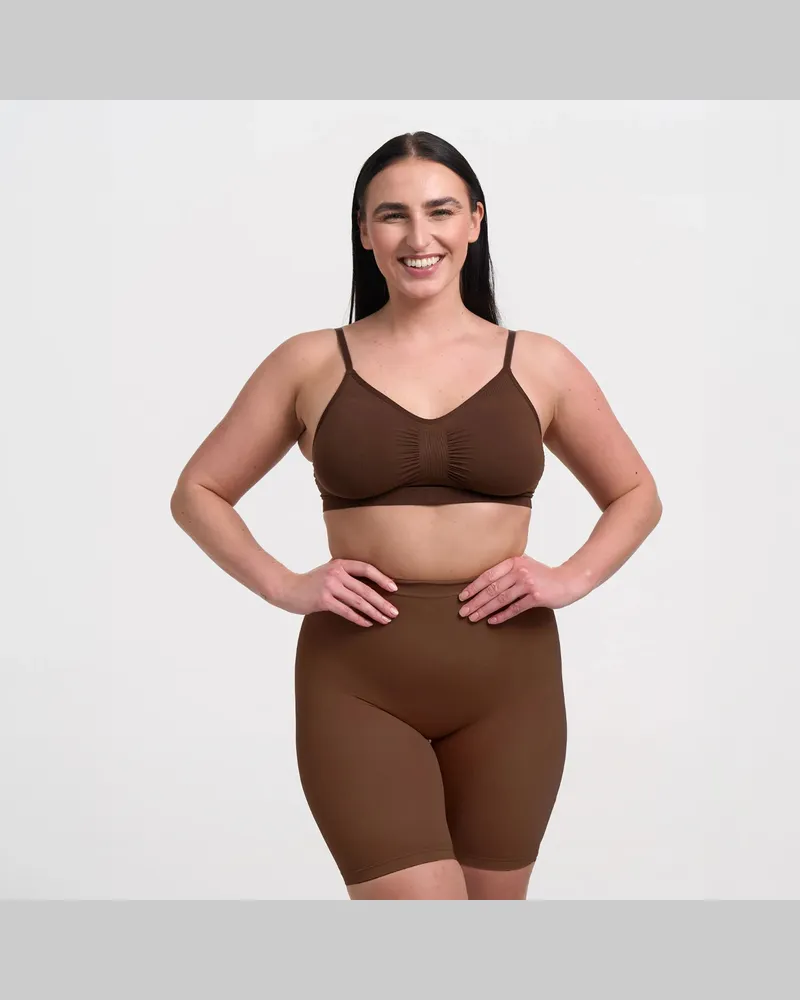 creamy fabrics Shaping Shorts - Braun / XS 