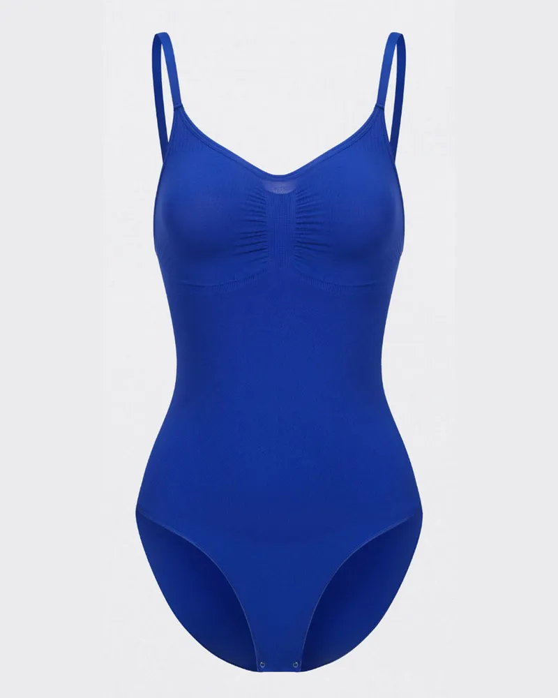 creamy fabrics Bodysuit Sculpting Shapewear mit Slip - Navy Blue / M 