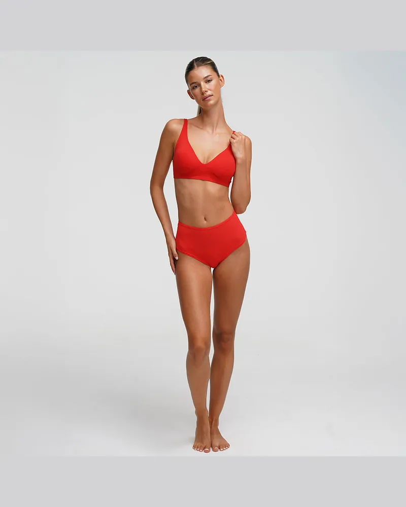 creamy fabrics Comfort Push-Up BH - Fire Red / M 