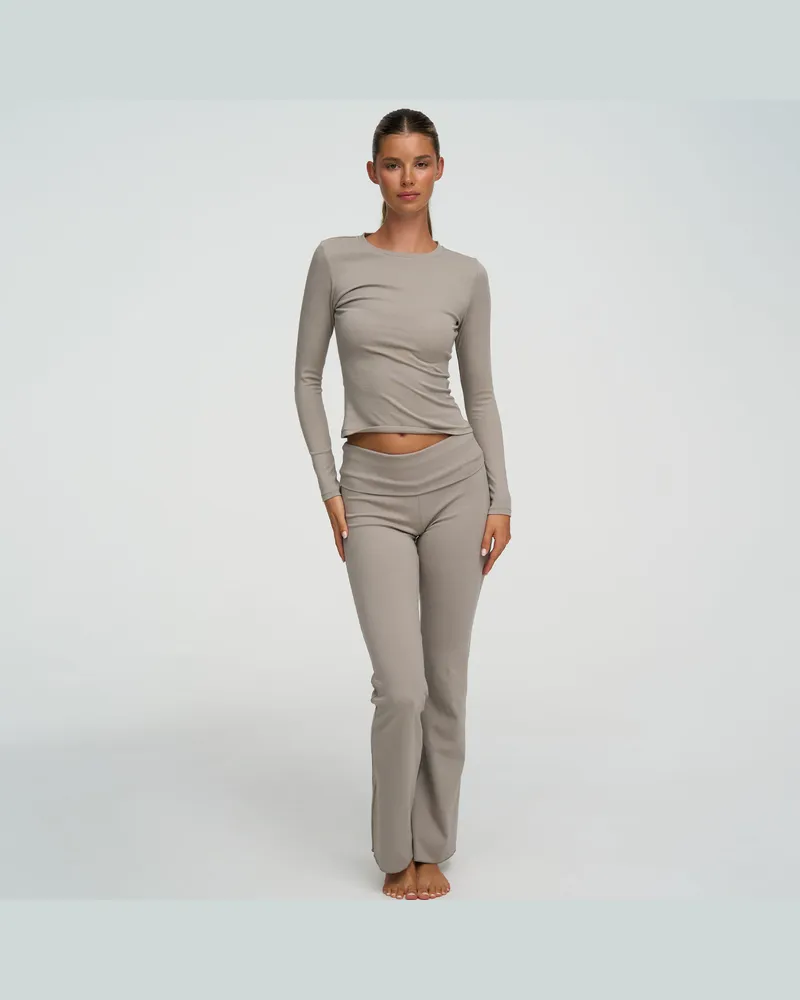 creamy fabrics Cotton Longsleeve - Ash Grey / 2XL 