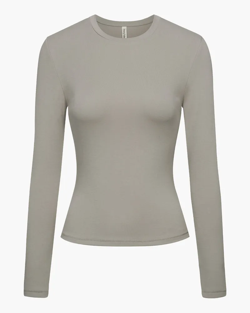 creamy fabrics Cotton Longsleeve - Ash Grey / 2XL 