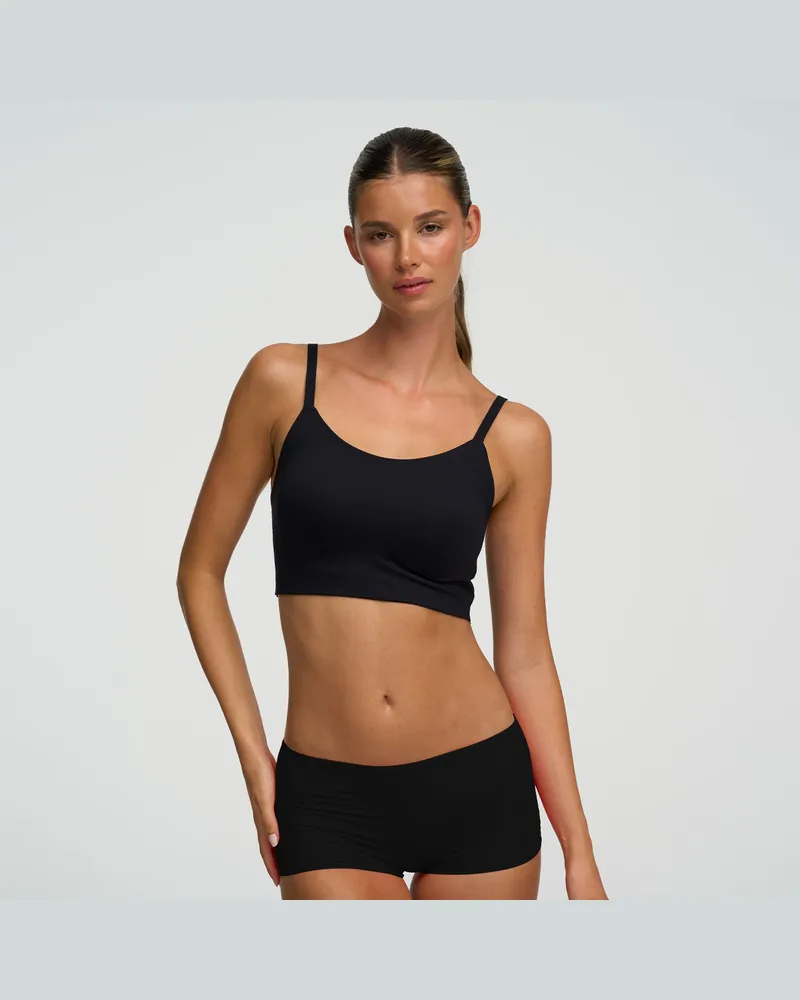 creamy fabrics Scoop Neck BH - Schwarz / L 
