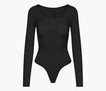 Bodysuit Sculpting Shapewear Longsleeve mit String (#2) - Soft Violet / XL