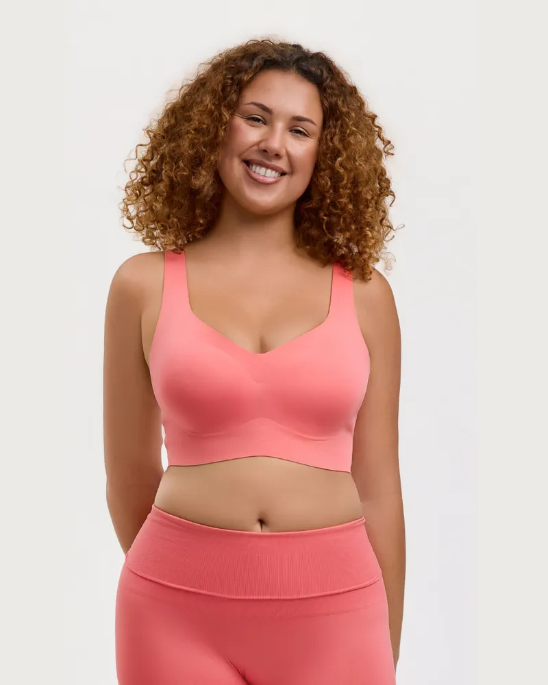 creamy fabrics Comfort Minimizer Back Support BH - Coral / 2XL 