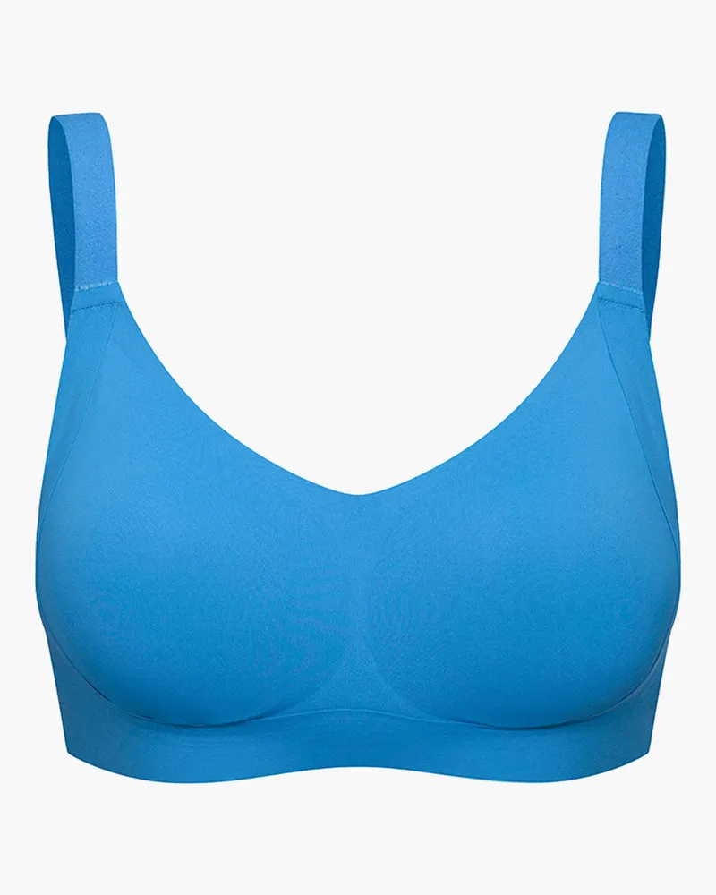 creamy fabrics Seamless Compact Push-Up BH - Silver Lake Blue / XL 