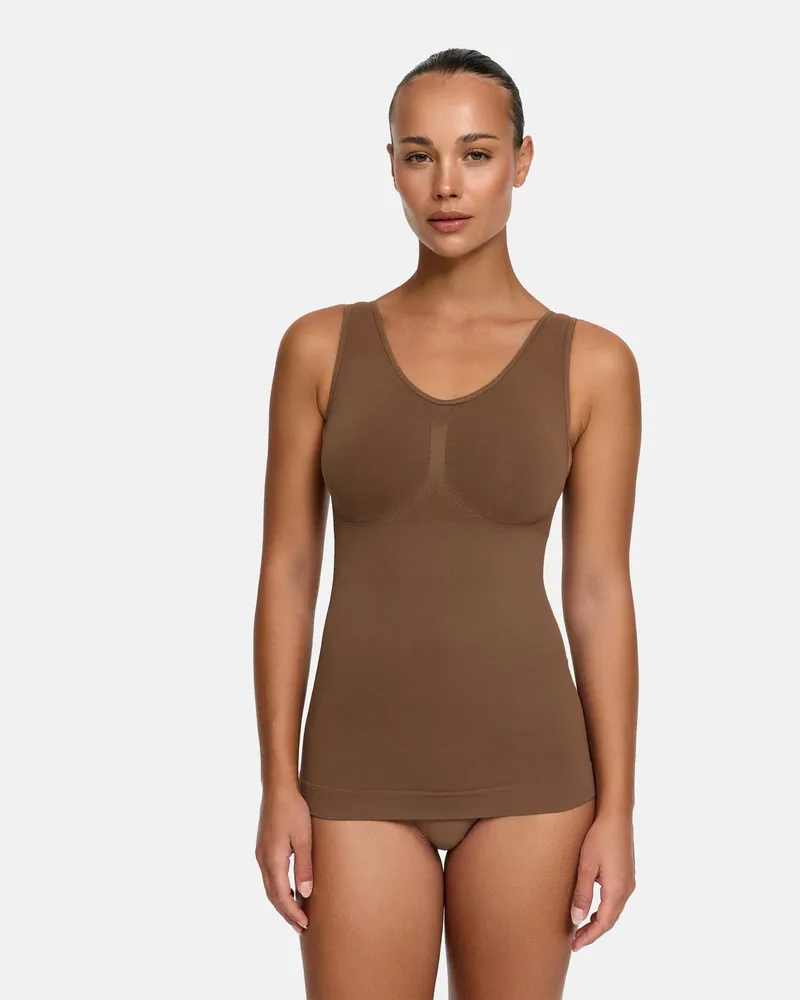 creamy fabrics Shaping Unterhemd (#2) - Caramel / M 