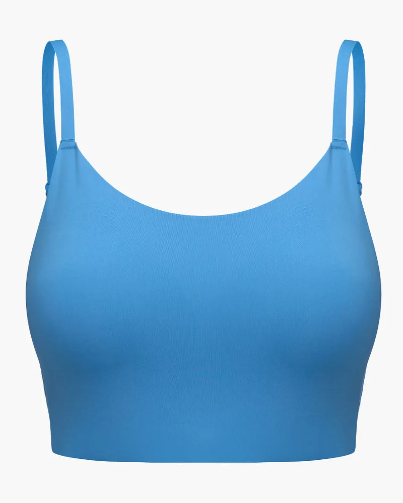 creamy fabrics Scoop Neck BH - Silver Lake Blue / S 